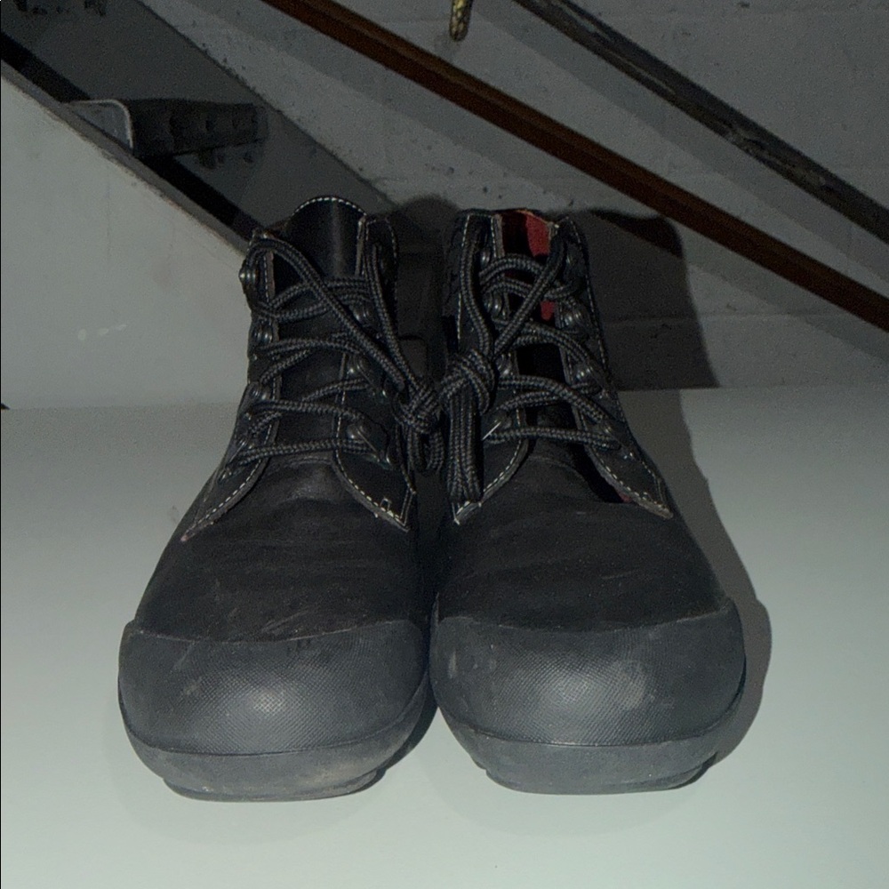 Coach Dyanne Black Leather Signature C Jacquard Rain Snow Boots.  - Picture 4 of 6